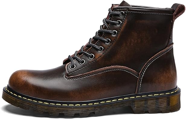 botines cuero hombre