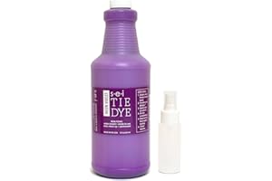 S·E·I S.E.I Neon Violet Tie Dye Kits for Large Groups, Fabric Dye, Large Tie Dye Kit for Big Projects and Fun Activities, 1-Quart-32 Ounces…