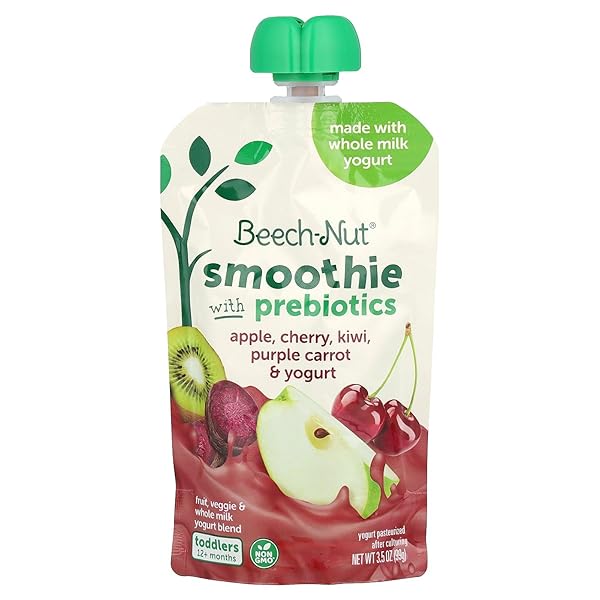 BEECH-NUT SMOOTHIE WITH PREBIOTICS, APPLE CHERRY KIWI PURPLE...