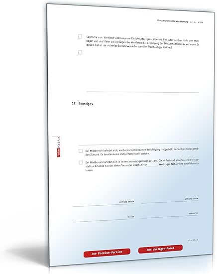 Ubergabeprotokoll Pdf Kostenlos Zum Download Download Amazon