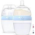 Inttero 6oz Blue Formula Dispenser Anti-Colic Baby Bottles - 2 Pack/Slow Flow (Cute Blue) — Everyday Baby Essential — Formula Bottles — Biberones para Bebes — PopYummy Mixie — Easy Baby Brezz