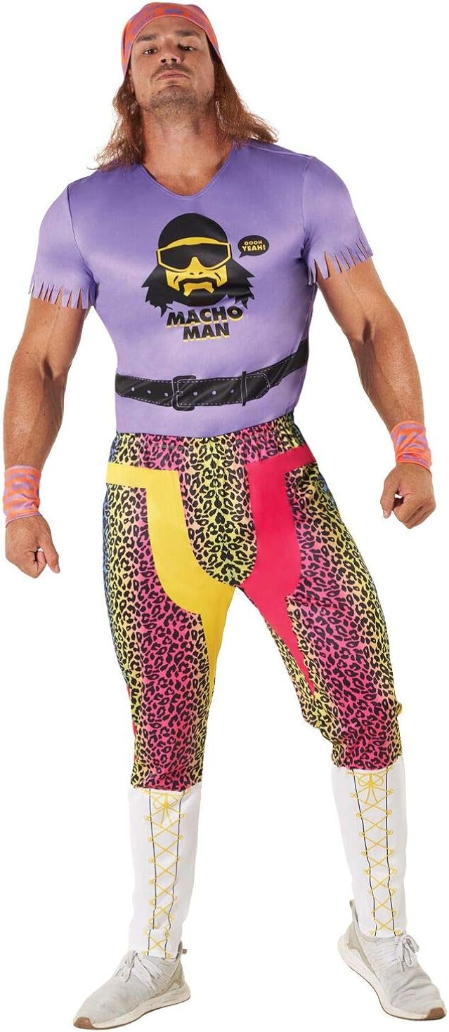 Macho Man Randy Savage Halloween Costume Amazon.com: Morph Licensed Classic WWE Macho Man Randy Savage Purple