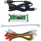SJ@JX SJJX Zero Delay USB Encoder LED Joystick Kit Arcade DIY Controller For PC Retropie Raspberry Pi MAME