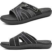 KUAILU Womens Fashion Orthotic Slides Ladies Lightweight Athletic Yoga Mat Sandals Slip On Thick Cushion Slippers…