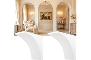 UNFIAMILY Pre-Curved Wooden Door Arches for Door, 8.5 x 8.5 x 5 Inches, Easy DIY Installation, Half Round Arch at Any Opening