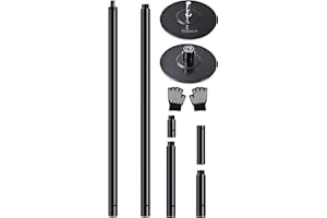 SereneLife Professional Spinning Dance Pole, 45mm Portable Exercise Pole for Fitness – Durable Steel Build, Anti-Rust Finish, Suitable for Home, Club, Gym, Party, Pub