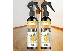 SIHUAN 2PCS Natural Beeswax Spray,Beeswax Furniture Polish,Natural Micro-Molecularized Beeswax Spray,Beeswax Spray Furniture Polish,Beeswax Polish Spray for Care Wooden Furniture