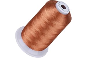 Simthread 5500Yds Embroidery Thread, 5000M High-Yardage 40WT 100% Polyester Thread – 170+ Vivid Colors, High-Speed Rated – Co