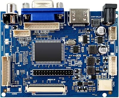 Peowuieu 7 Inch 1024x600 LCD Driver Board VGA 2AV Reversing Priority