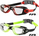 COOLOO Kids Swimming Goggles 2 Pack Anti Fog UV Protection No Leaking