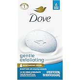 Dove Beauty Bar Gentle Exfoliating With Mild Cleanser 6 Bars 3.75 oz | More Moisturizing Than Bar Soap For Softer And Smoother Skin