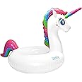 Coconut Outdoor Magical Unicorn Pool Float – Jumbo Inflatable Pool Ring – Durable Long Lasting Lounge Tube and Water Toy – Fun Decoration for Parties, Events – Ages 8+ Years