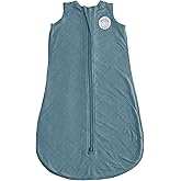 Dreamland Baby Lightweight Sleep Sack, Ultra-Soft Bamboo Viscose (Small) | 1.0 TOG Breathable Fabric, All Season, Gentle on Skin, Premium Baby Sleeping Bag w/ 2-Way Zipper, Mom-Owned US Business