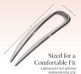 Kitsch French Hair Pins for Women Hematite 1pc Durable Metal Updo Pin view 5