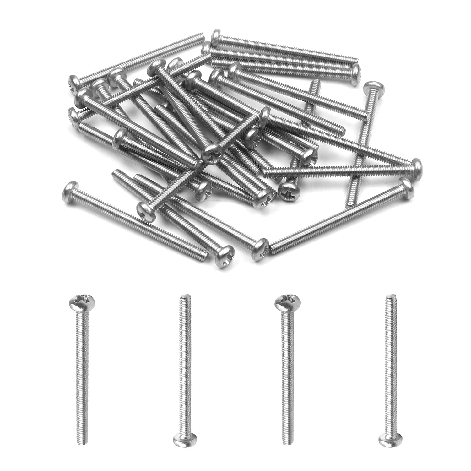 MroMax M2 x 25mm Machine Screws Pan Phillips Cross