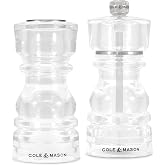 Cole &amp; Mason London Acrylic Shaker Gift Set, 5", Acrylic | Durable Acrylic Design, Gift Set for Everyday Seasoning and Serving