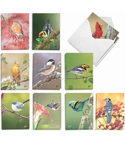 The Best Card Company Elegant Flowers - 20 Assorted Boxed Mother's Day Note Cards With Envelopes (4 X 5.12 Inch) - Script Sentiments AM4175MDG-B2x10 - View #4