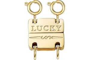 kcctoo Necklace Layering Clasp Womens Jewelry Separators 18K Gold and Silver Magnetic Multiple Necklace Clasp for Women Layered Look