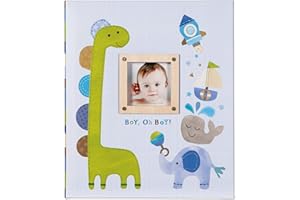 C.R. Gibson Dinosaur 'Boy oh Boy' First Five Years Memory Baby Book, 64pgs, 10'' W x 11.75'' H