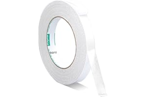Double Sided Fabric Tape, Heavy Duty Super Sticky Double Sided Tape for Clothes Body Clothing Carpets, Adhesive No Iron Curta