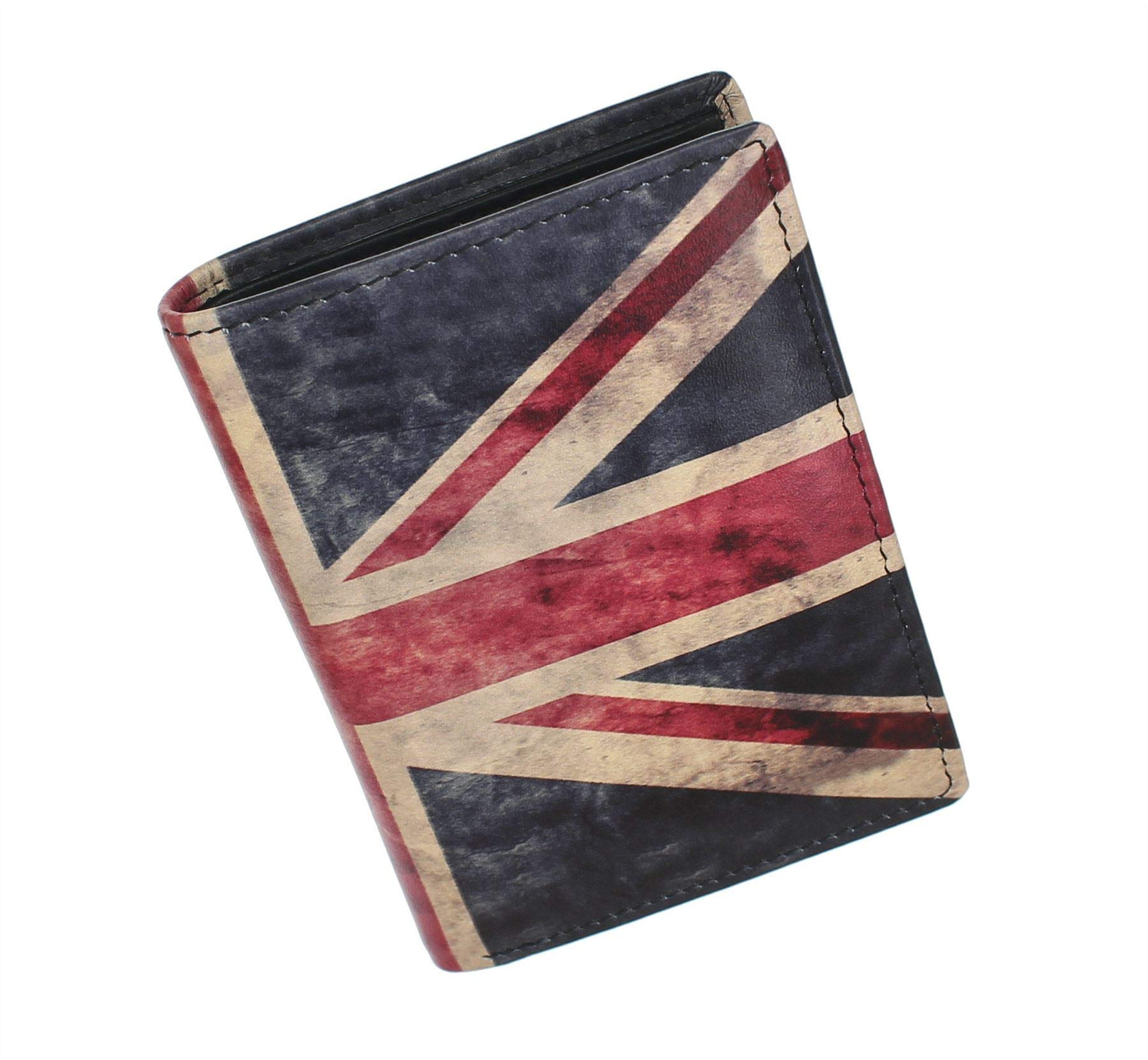 Kalmin Printed Leather Wallet with RFID Protection 197_4 Union Jack
