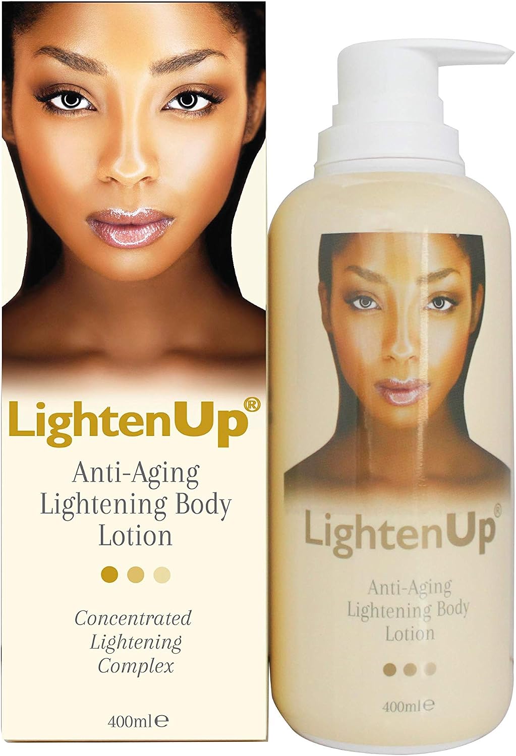 Lightenup Anti-Aging, Skin Brightening Body Lotion, 400 ml (Pack of 1)