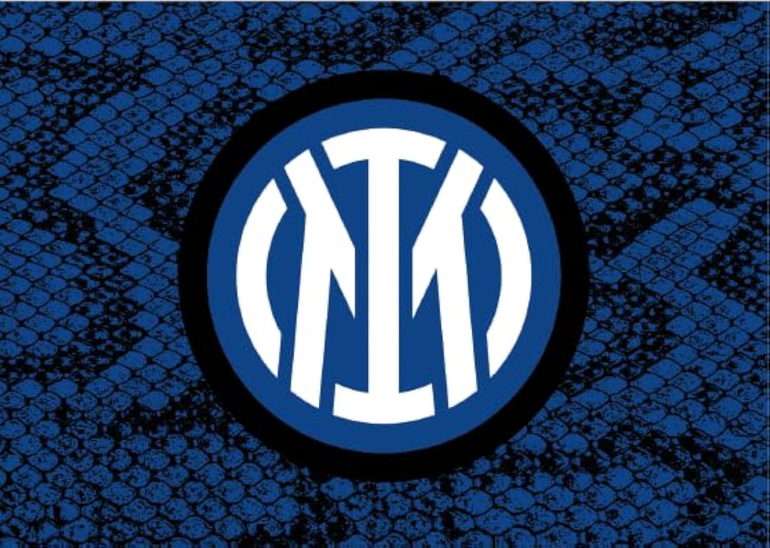 Inter Flag Size 140 x 100 cm with New Python Graphic and Central Logo