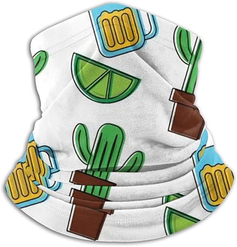 Amazon Com Olgczm Face Mask Cactus And Beer Glass Mexico Culture Icon Image Headwear For Windproof Dust Skiing Balaclava Bandana Home Kitchen