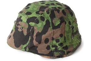 ACTJ.M WW2 WWII German M35 Helmet Cover Double Side Reversible Oak Camo Reproduction