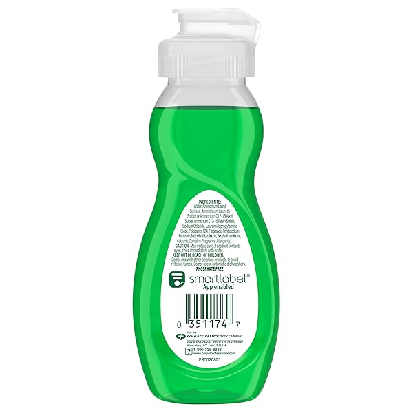 PALMOLIVE DISHWASHING LIQUID, TRAVEL DISH SOAP, ORIGINAL SCENT, GREEN, 3 FLUID OUNCE BOTTLE (CASE OF 72) – TOTAL OF 216 FLUID OUNCES – DISHWASHING LIQUID – KITCHEN SOAP & CLEANING SUPPLIES