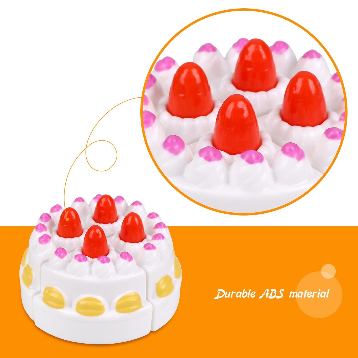 Play Food Cutting Set for Kids Kitchen Play Game with Plastic Velcro Vegetables Fruits Hamburger Cake Cutting Board Set and Apron by Peradix