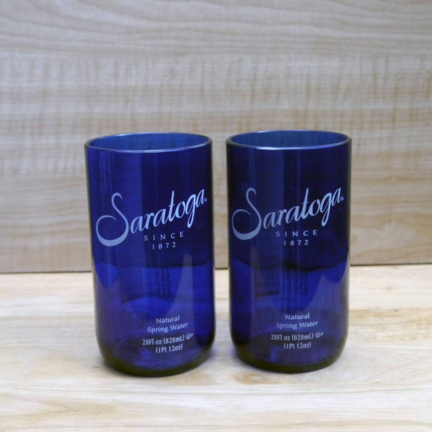 Tableware Cobalt Blue Drinking Glass Made From Recycled Saratoga