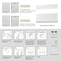 MoDanCeQ Blackout Light Filtering Cordless Top Down