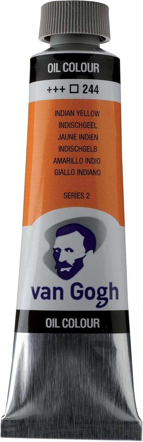 Van Gogh Oil Colour Paint, 40ml Tube, Indian Yellow 244, 40 ml (Pack of 1)