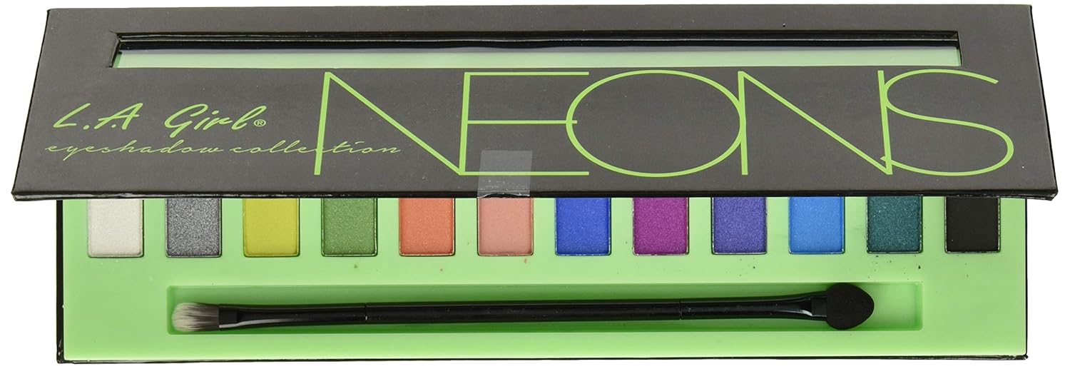 L.A. Girl Beauty Brick Eyeshadow, Neons