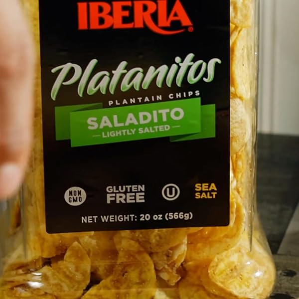IBERIA SALADITO LIGHTLY SALTED PLANTAIN CHIPS , 20 OZ.
