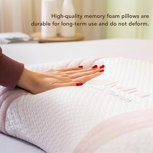 MEFOPILO MEMORY FOAM BEAUTY PILLOW FOR SLEEPING 26.77X13.78X2,76 + 0.79 INCHES PAD, HYDRA EXTRACT PILLOWCASE, ANTI-WRINKLE, ERGONOMIC NECK SUPPORT PILLOW, BACK, STOMACH, SIDE SLEEPER, WHITE