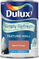 Dulux Simply Refresh Blood Orange Matt Emulsion Paint 1.25L view 3