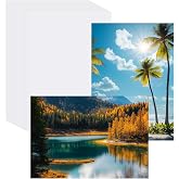 MECCANIXITY 20 Sheets Glossy Photo Paper, 8x12 Inches Picture Paper 180gsm Glossy Card Stock for Inkjet Printing Printer,Making Pictures Greeting Card Printing
