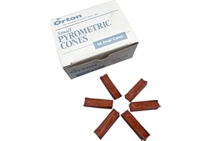HOEAEA Pyrometric Cones for Accurate Firings in Industrial, Pottery and Hobby Kilns - Cone 05 (Pkg/50)