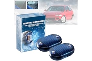 YUUAND 2PC Electromagnetic Snow Removal-Upgrade Solar Drive,Utility De-Icer,Snow Melting Artifact for Automobile,Mini Size De-Icer for Multiple Using,Car Snow Removal Tools Quick,Portable Mini Deicer
