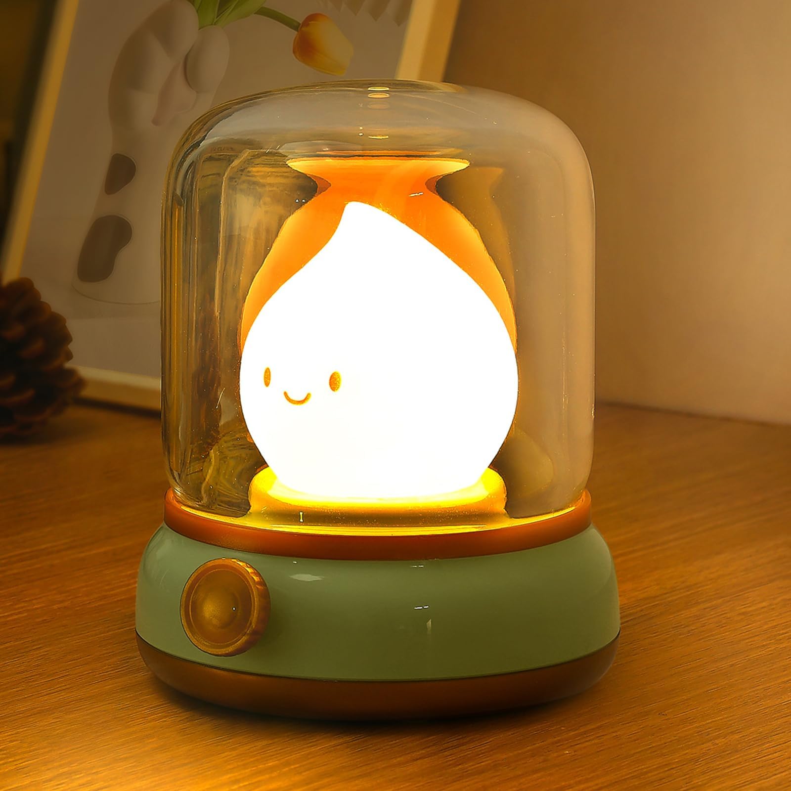 Photo 1 of (used major)
Ghost Campfire Night Light, Small Cute Desk Lamp, Dimmable Cordless Bedside Table Lamp, 2 Modes Rechargebale Battery Oprated Warm Night Light for Bedroom/Kids/Baby Nursery, Vintage Ambient Lighting