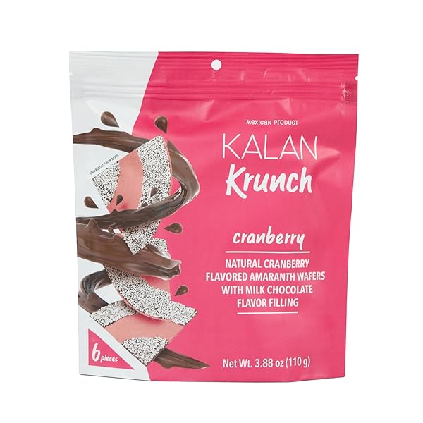 KALAN KRUNCH CRANBERRY NATURAL FLAVORED AMARANTH WAFERS, PACK...