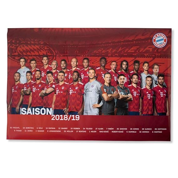 FC Bayern München Poster/Mannschaftsposter *** Team *** 2018/19