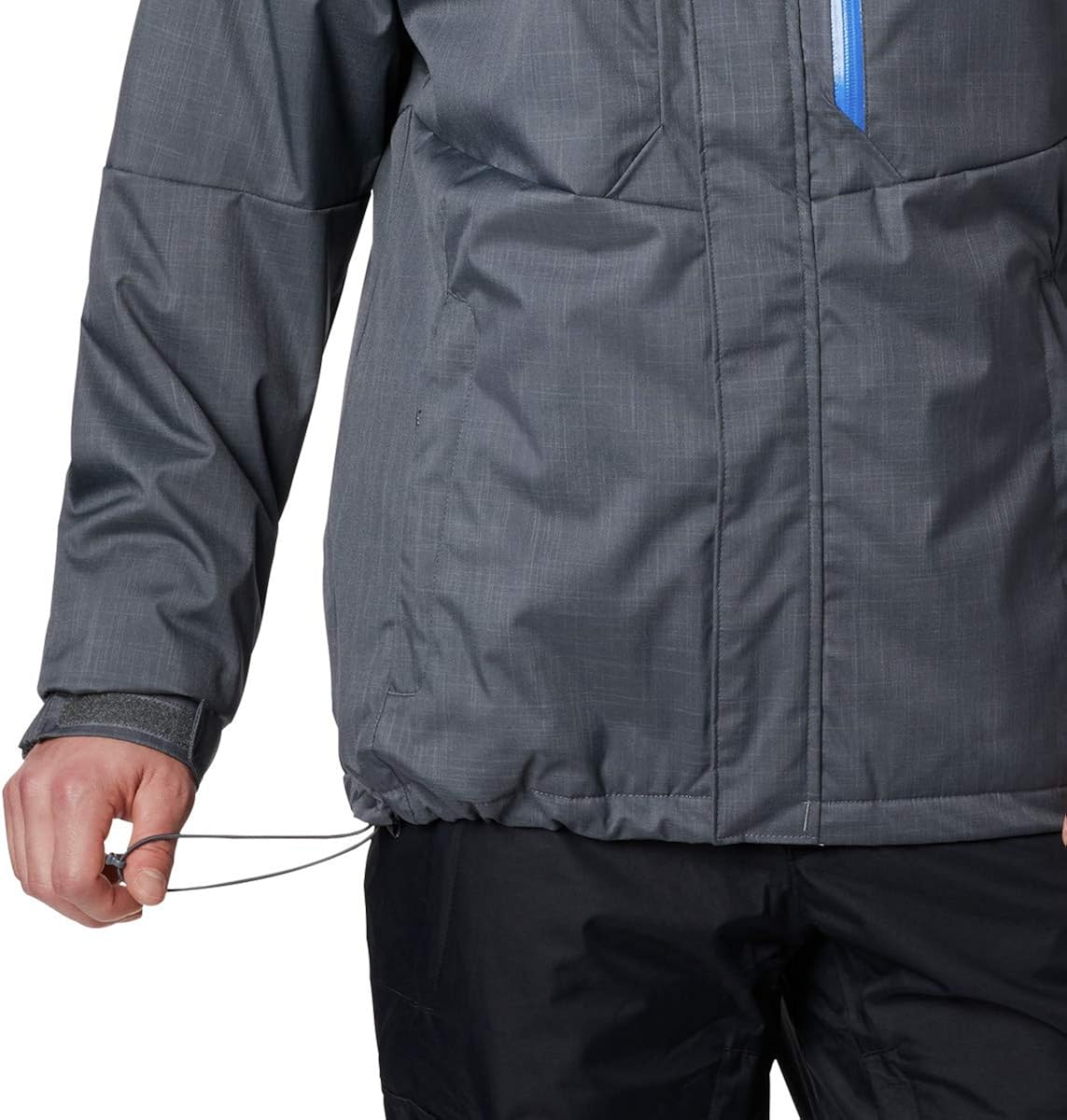 columbia men's alpine action jacket graphite & super blue