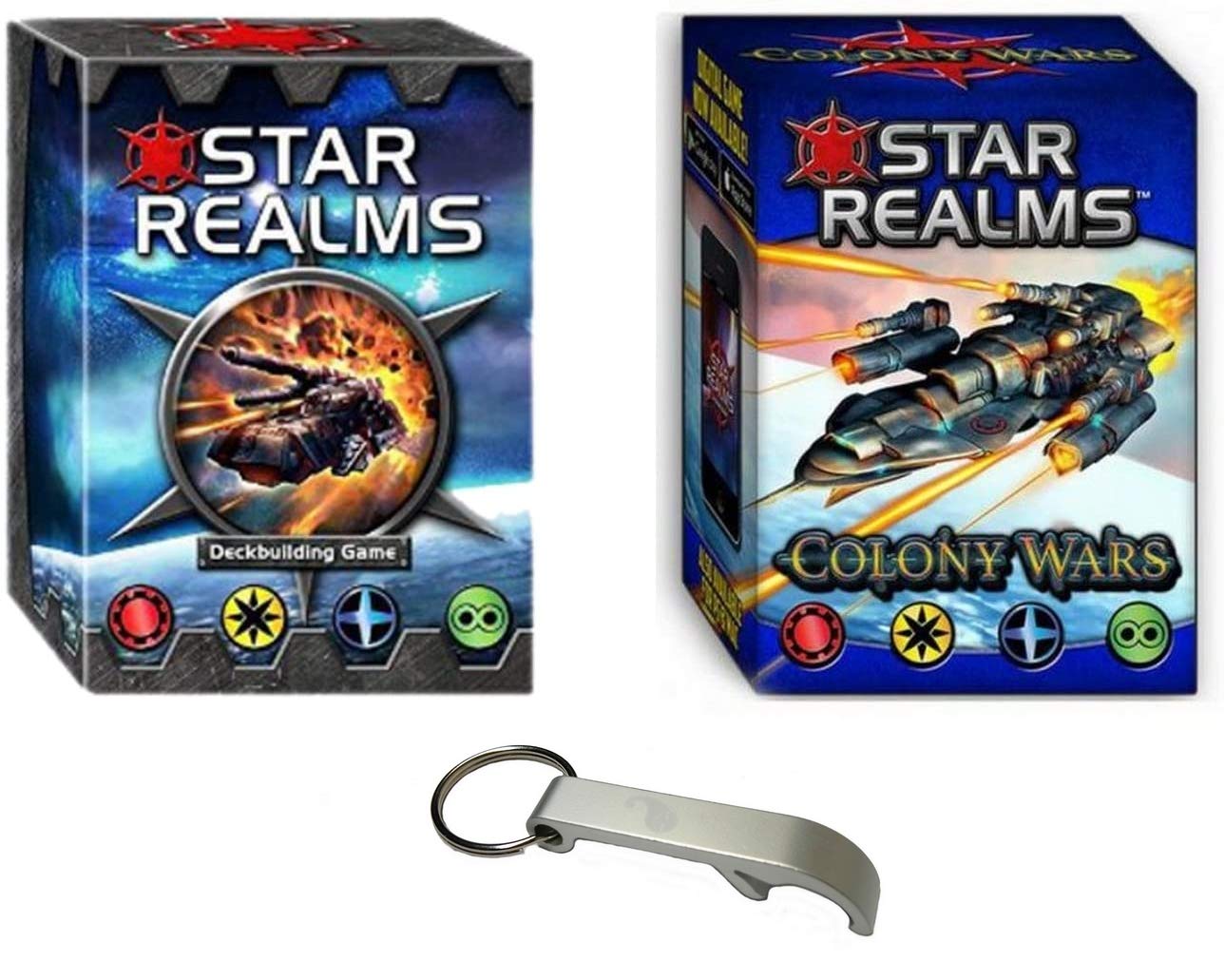 Blumie Shop Star Realms Set French Version: Base Game + Colony Wars + 1 Bottle Opener