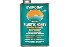 Evercoat Plastik Honey Premium Auto Body Filler Thinner for Body Fillers and Putties - 16 Fl Oz