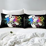 Loussiesd Teens Gamepad Bedding Set Duvet Cover 3Pcs Watercolor Tie Dye view 7
