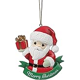 Precious Moments Merry Christmas Resin Ornament – Hand-Painted Holiday Ornament with Snowman and Cardinal – 241418