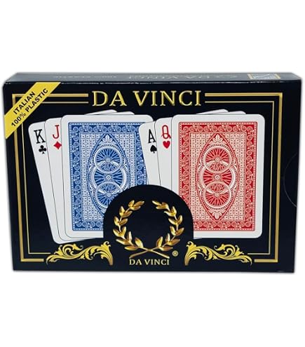 Amazon.com: DA VINCI Fiori, Italian 100% Plastic Playing Cards 2